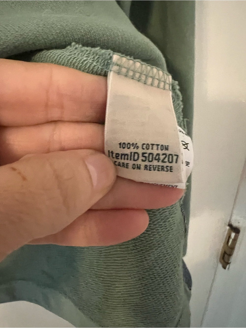 L.L. Bean women’s  Two-Tone Sage Green Pullover Henley size L - Picture 5 of 11